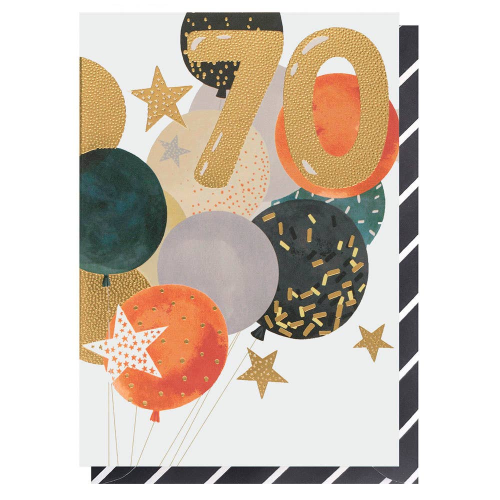 Age 70 Balloons & Stars