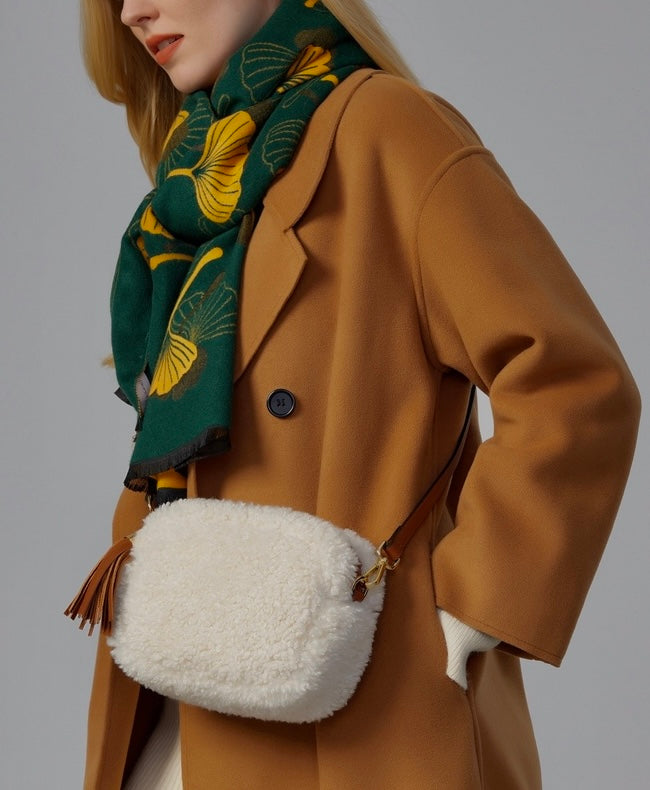 Faux Sheep Bag Tan/cream