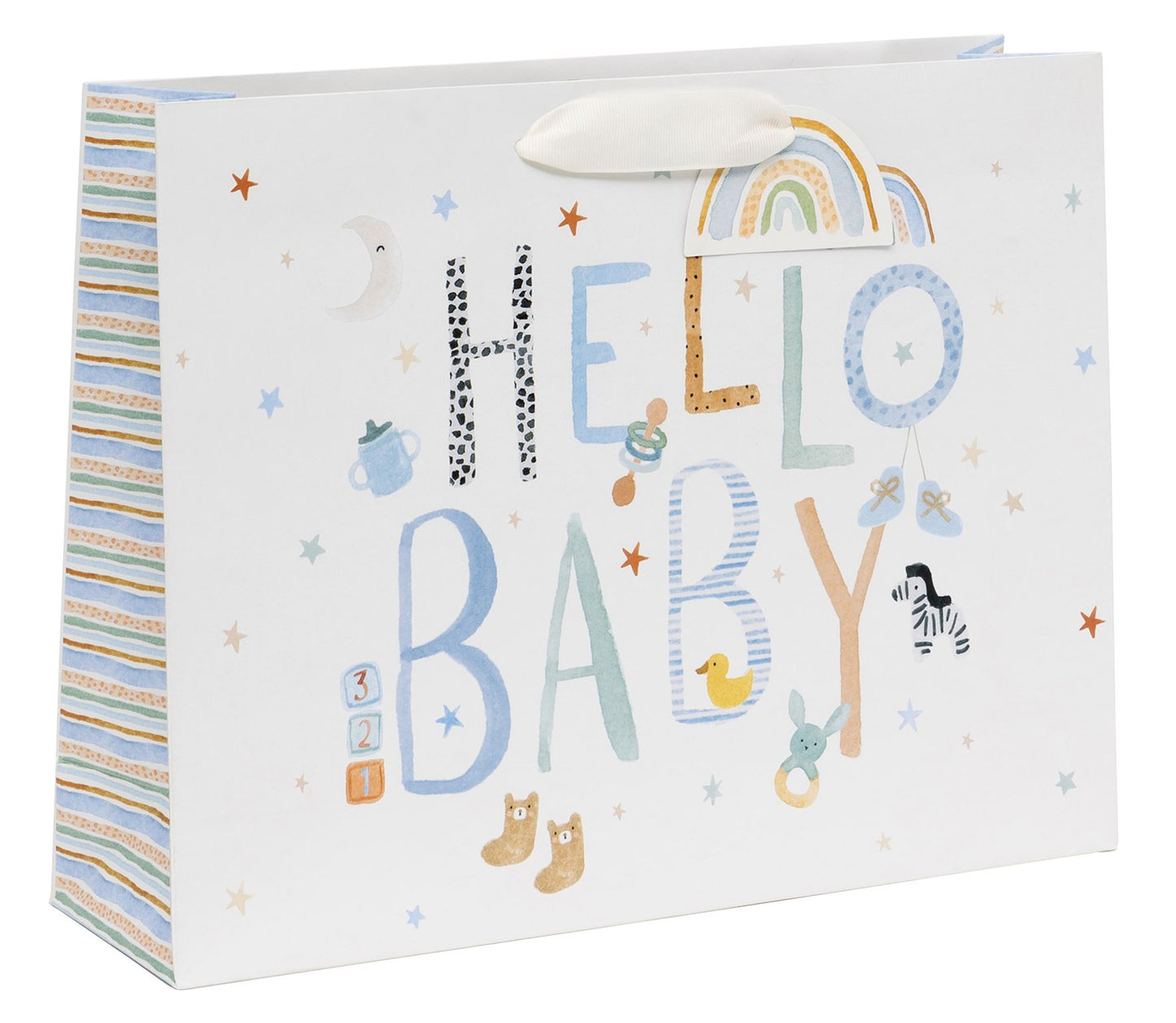 GIFT BAG LANDSCAPE BABY BLUE