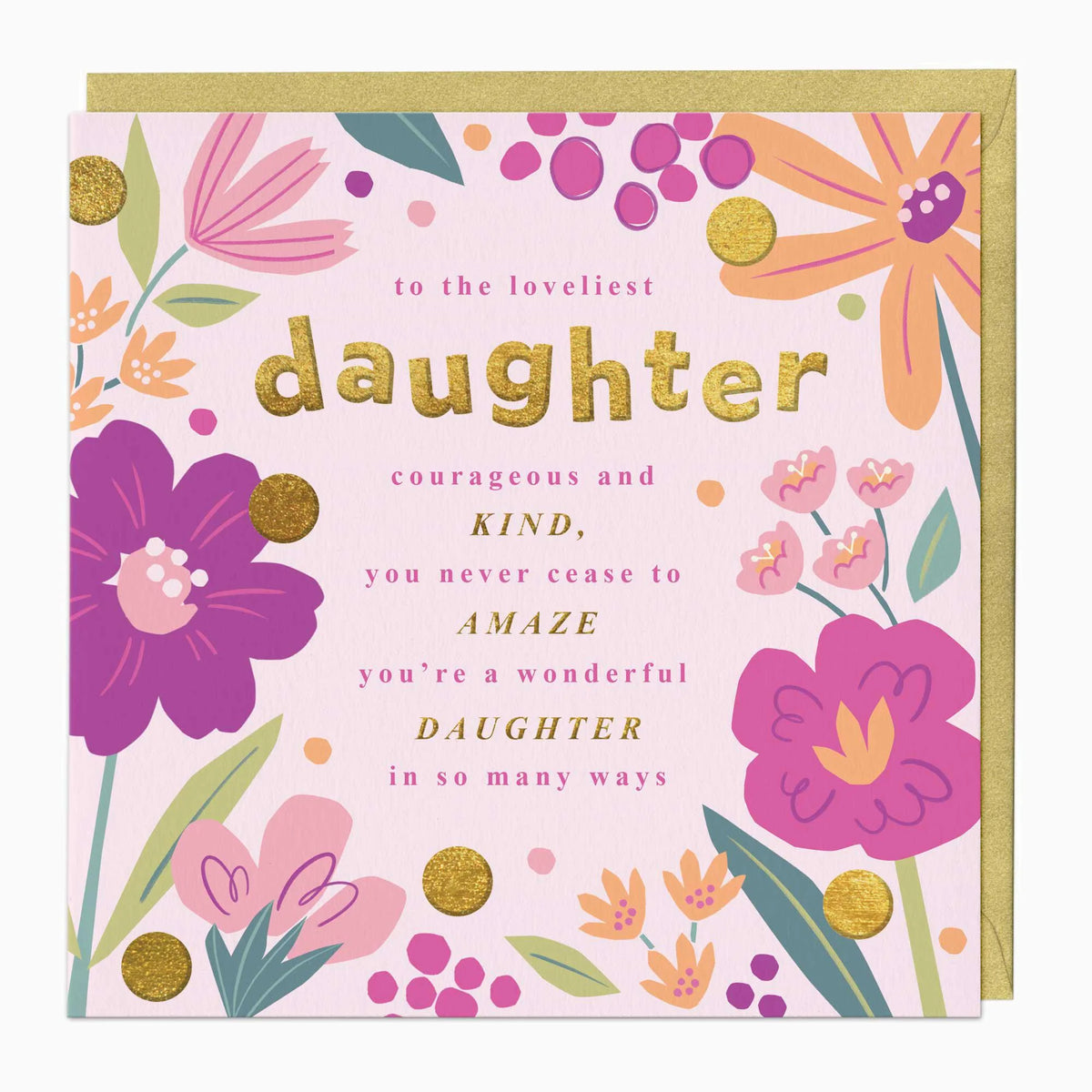 Message To Daughter Art Card