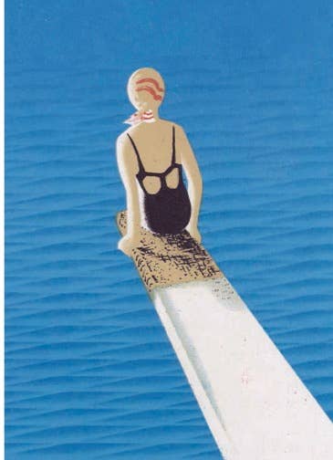 To Tomita Beach Art Greeting Card