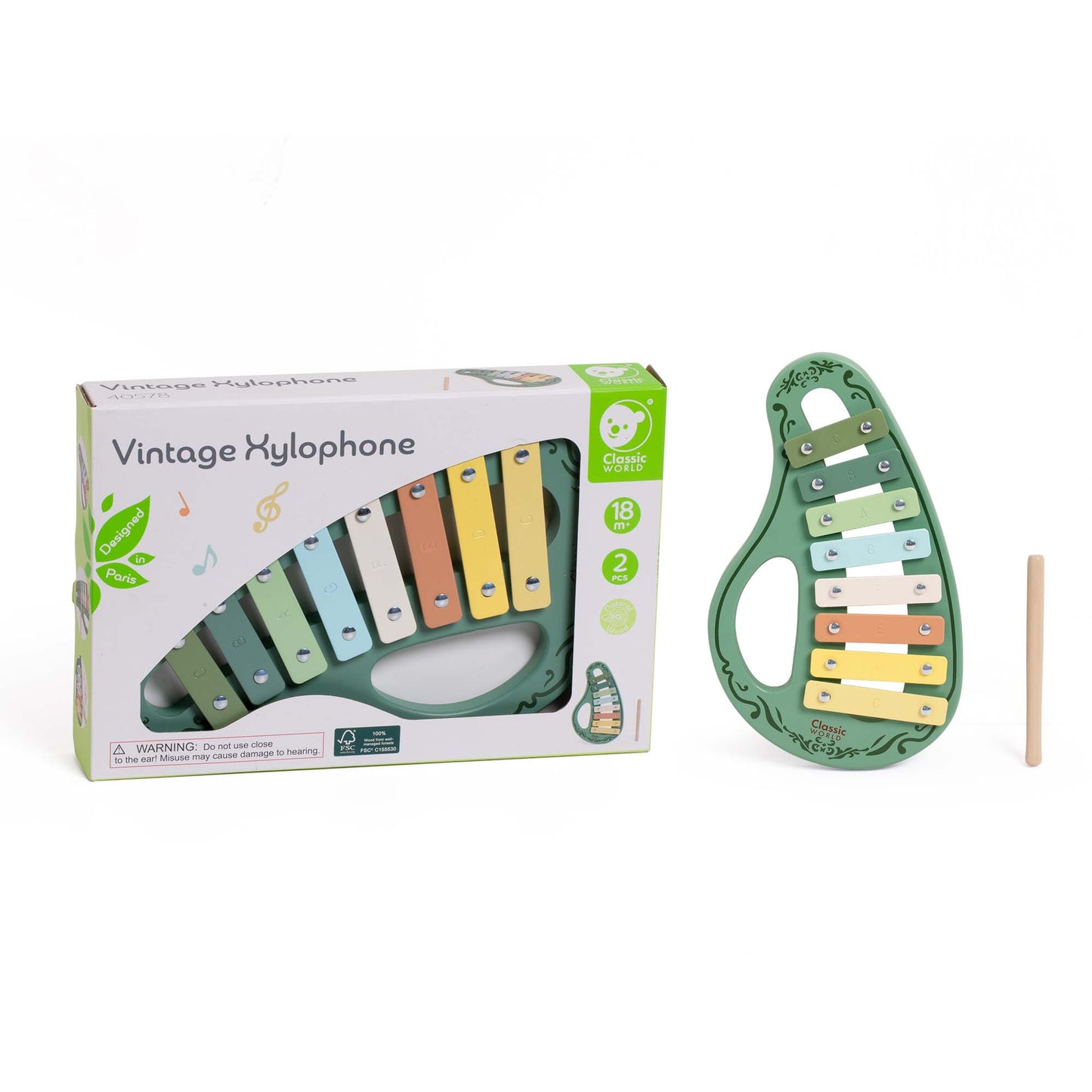 Classic World Vintage Xylophone Wooden Musical Instrument