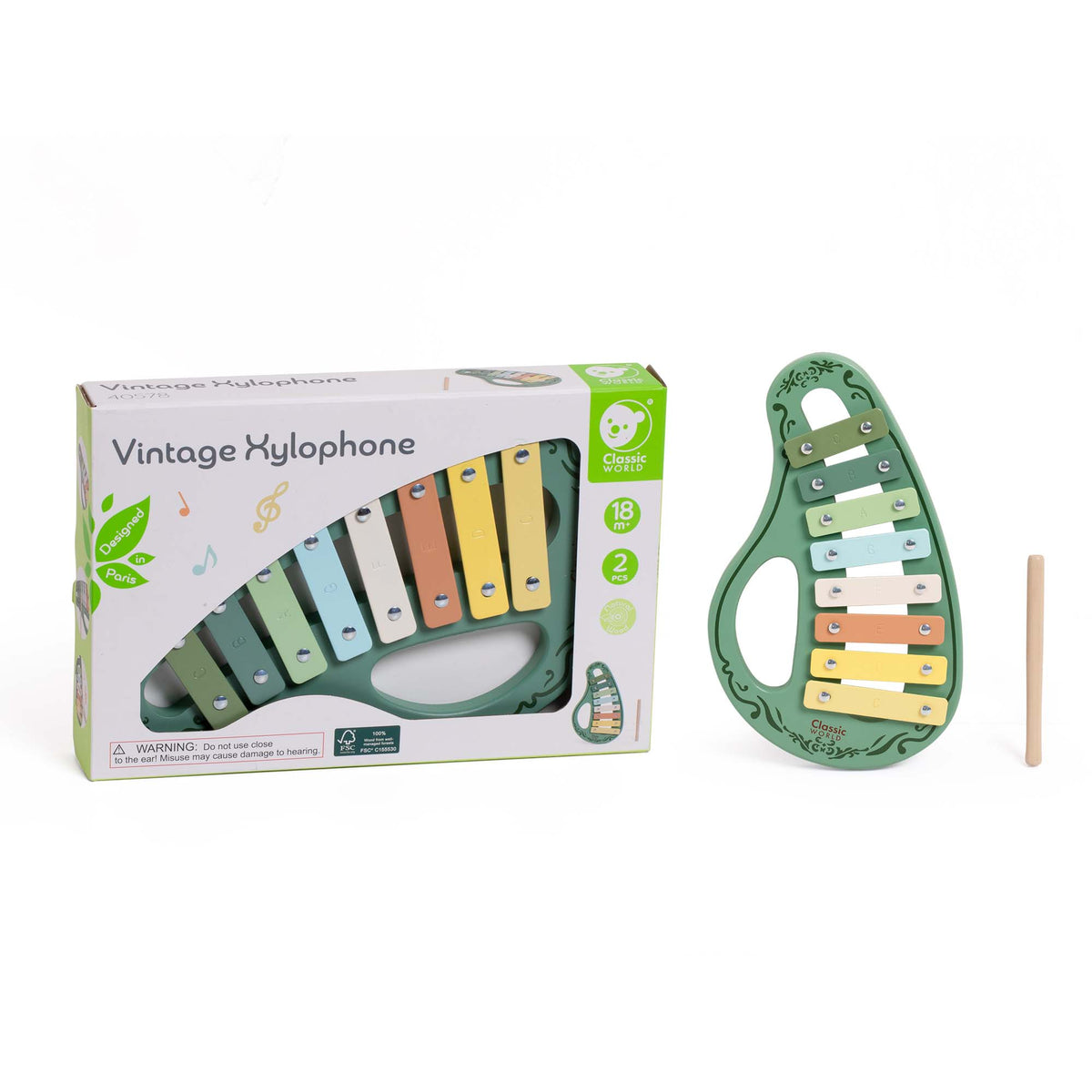 Classic World Vintage Xylophone Wooden Musical Instrument