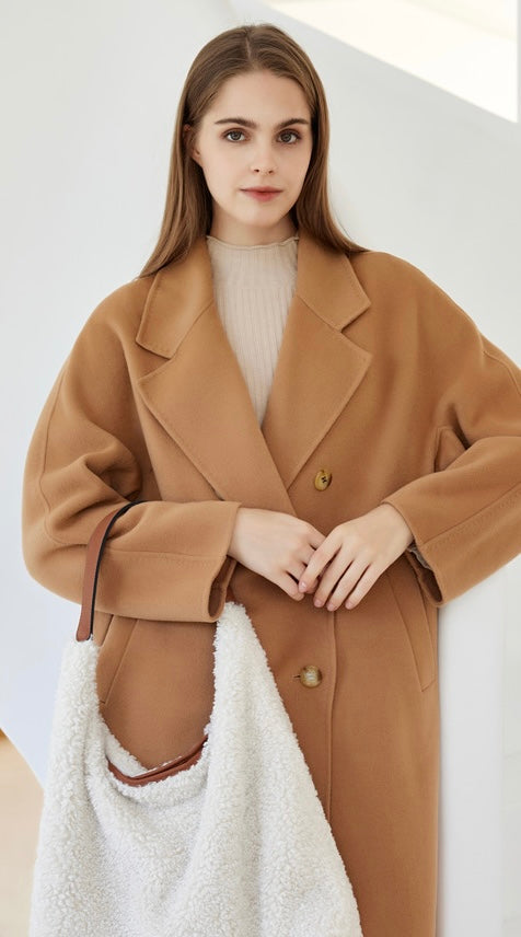 Faux Sheep Shoulder Shopper Bag Cream