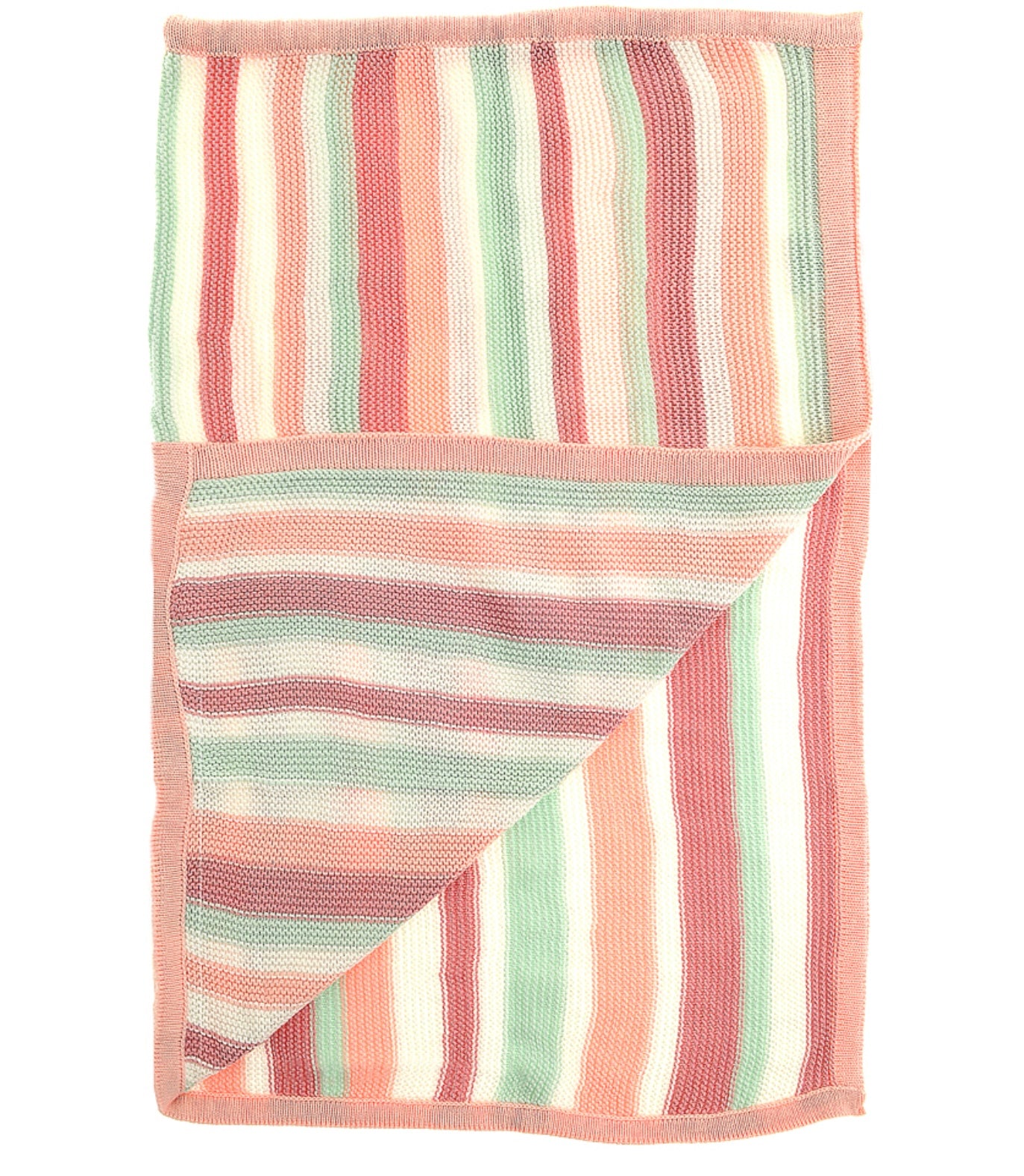 Pink White Stripes Blanket