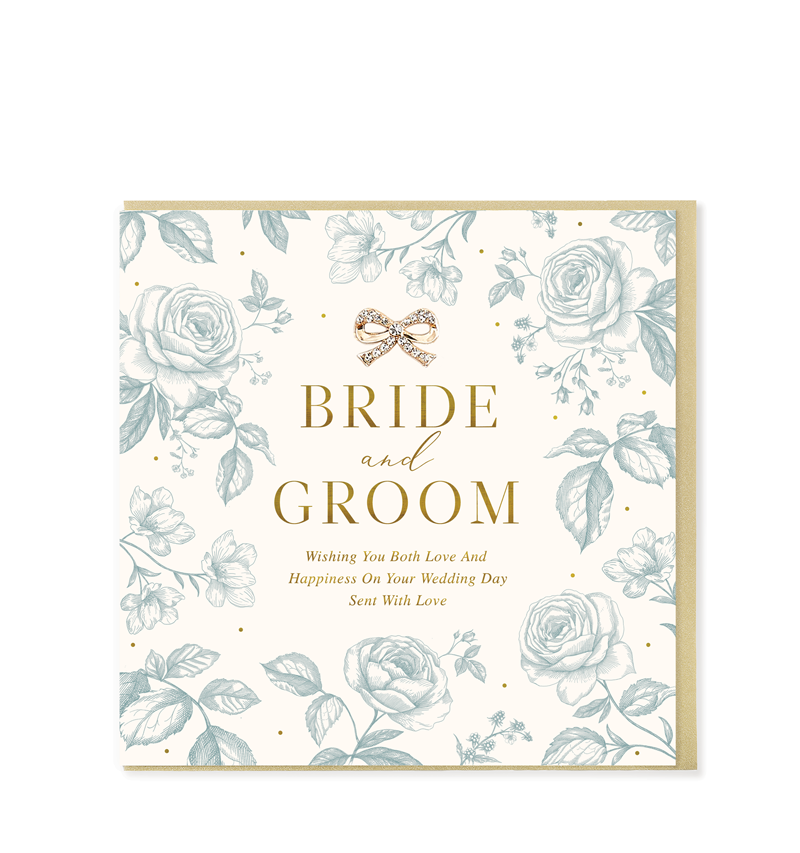 Bride And Groom, Love On Your Wedding Day, Greetings Card