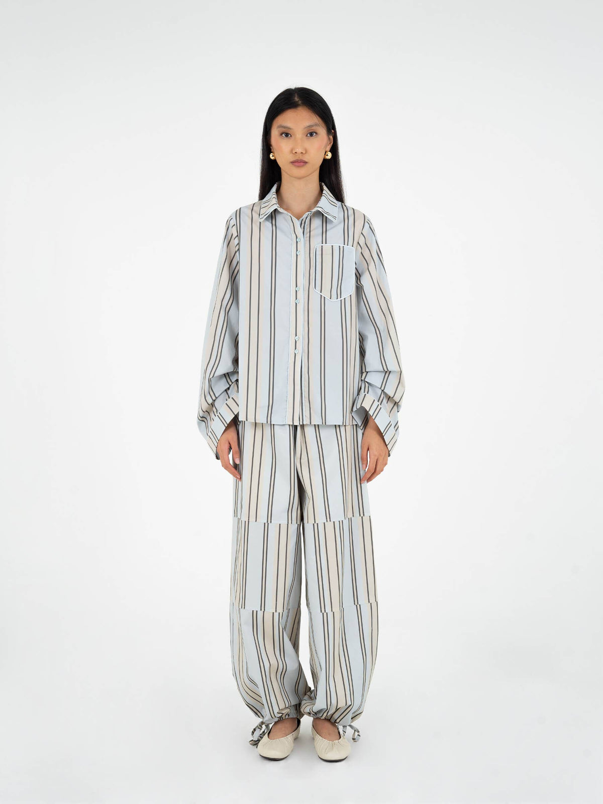 FOMO striped shirt: M