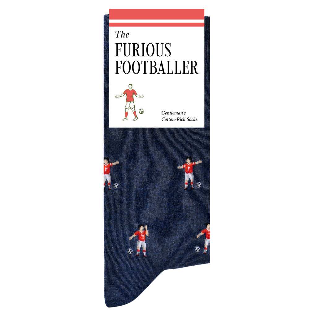 The Furious Footballer | Novelty Socks for Football Fans