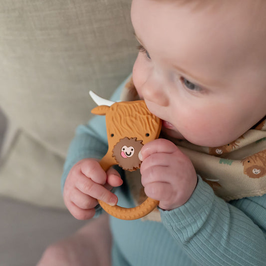 Silicone Highland Cow Teether