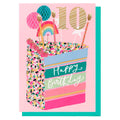 Age 10 Pink Cake Slice