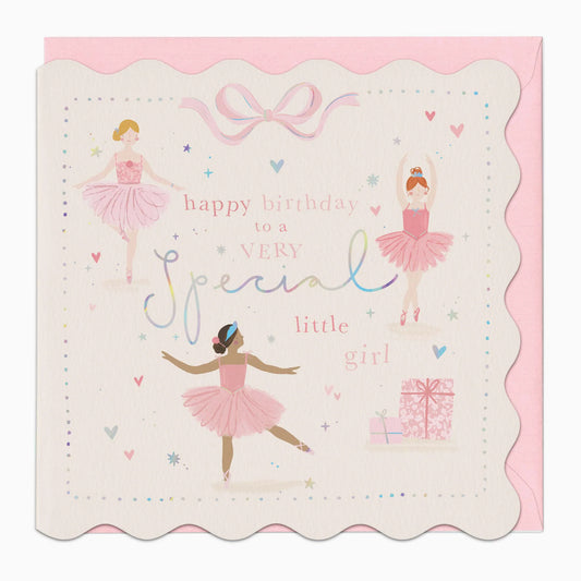 Ballerina Birthday Card