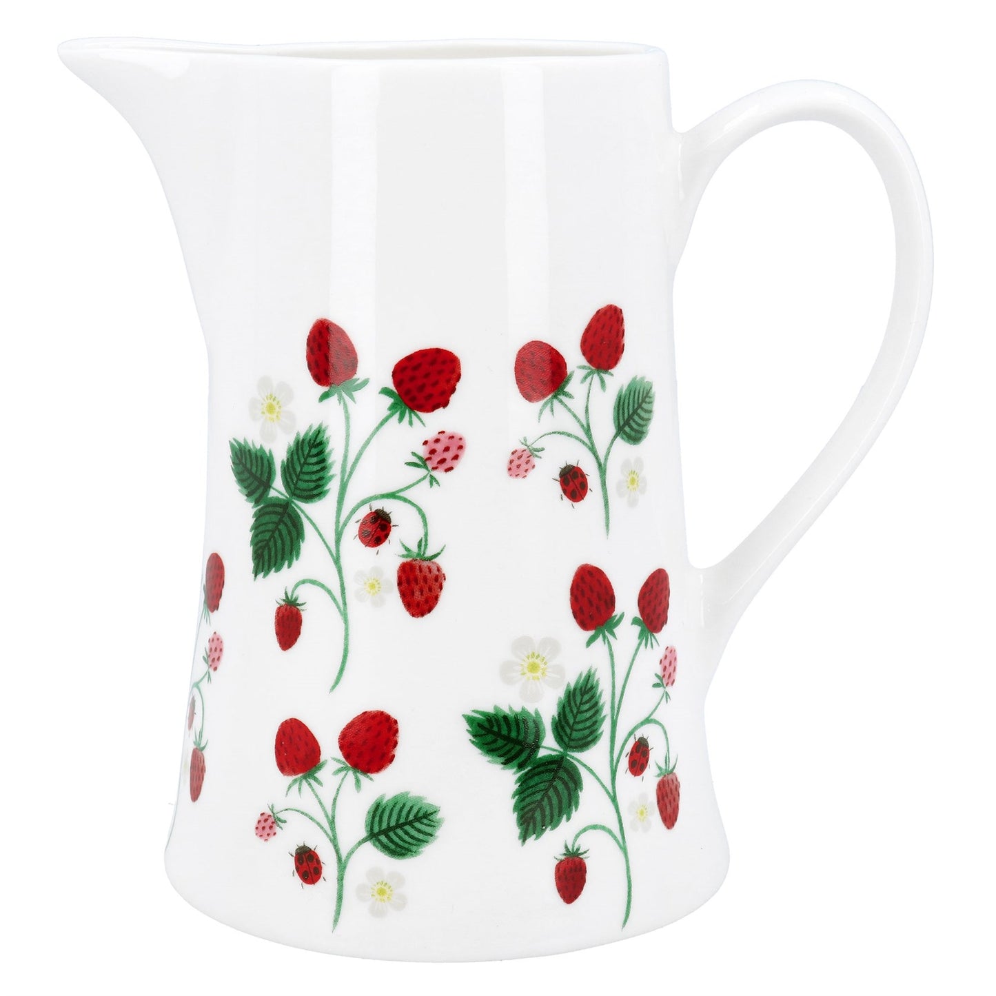 Strawberries Bone China Jug, Medium