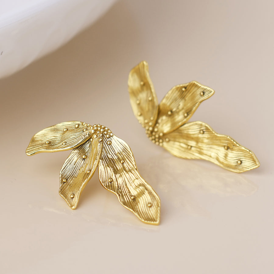 Tri Leaf Earring