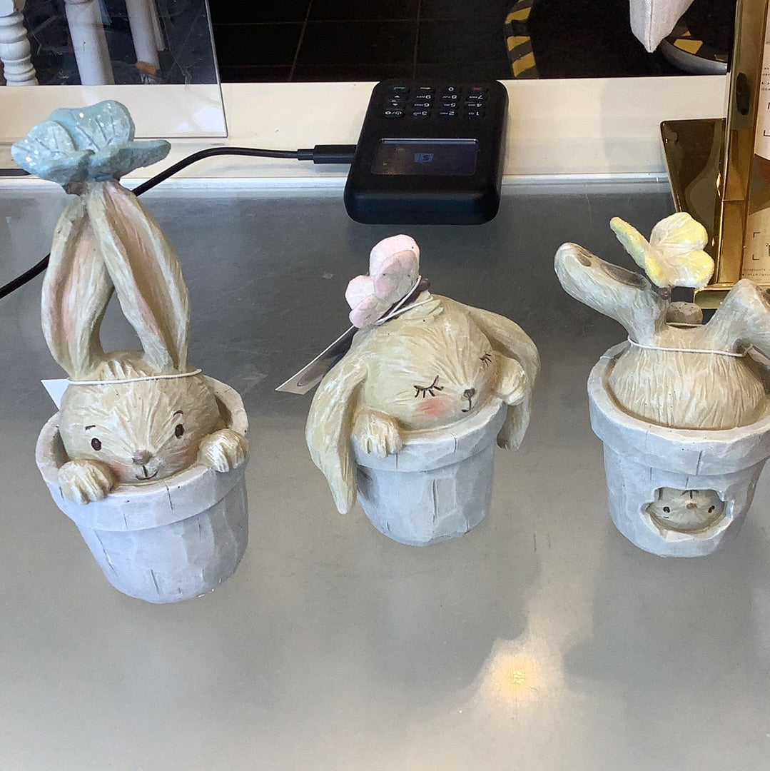 PLANT POT RABBITS