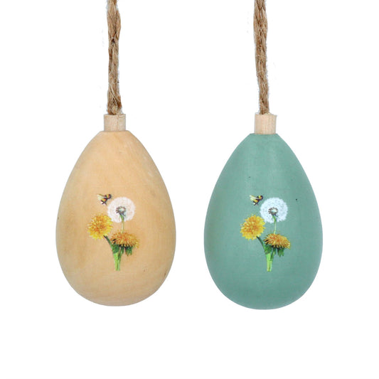 Wood Dec 5cm - Dandelion & Bee 3D Heart