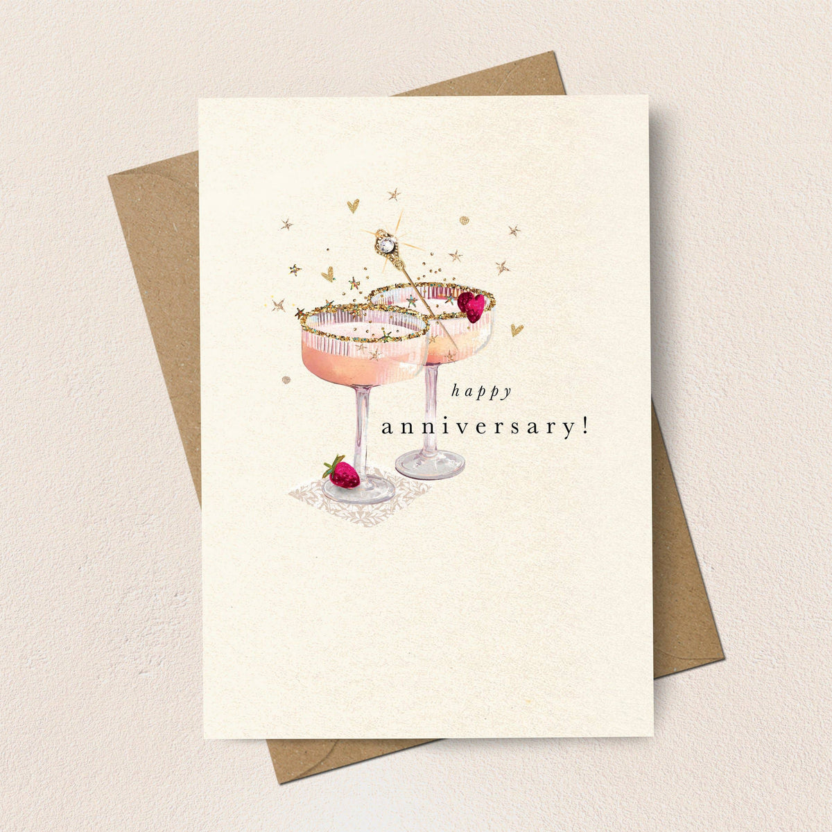 Happy Anniversary Coupe Glasses