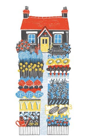The Vegetable Garden Art Greeting Card