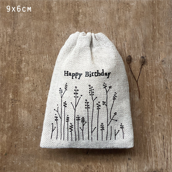 Drawstring Gift bag Happy BIrthday