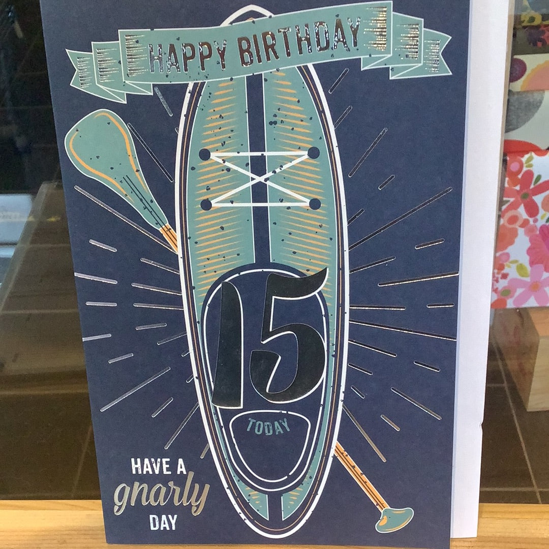 Age 15 15th Birthday Paddleboard