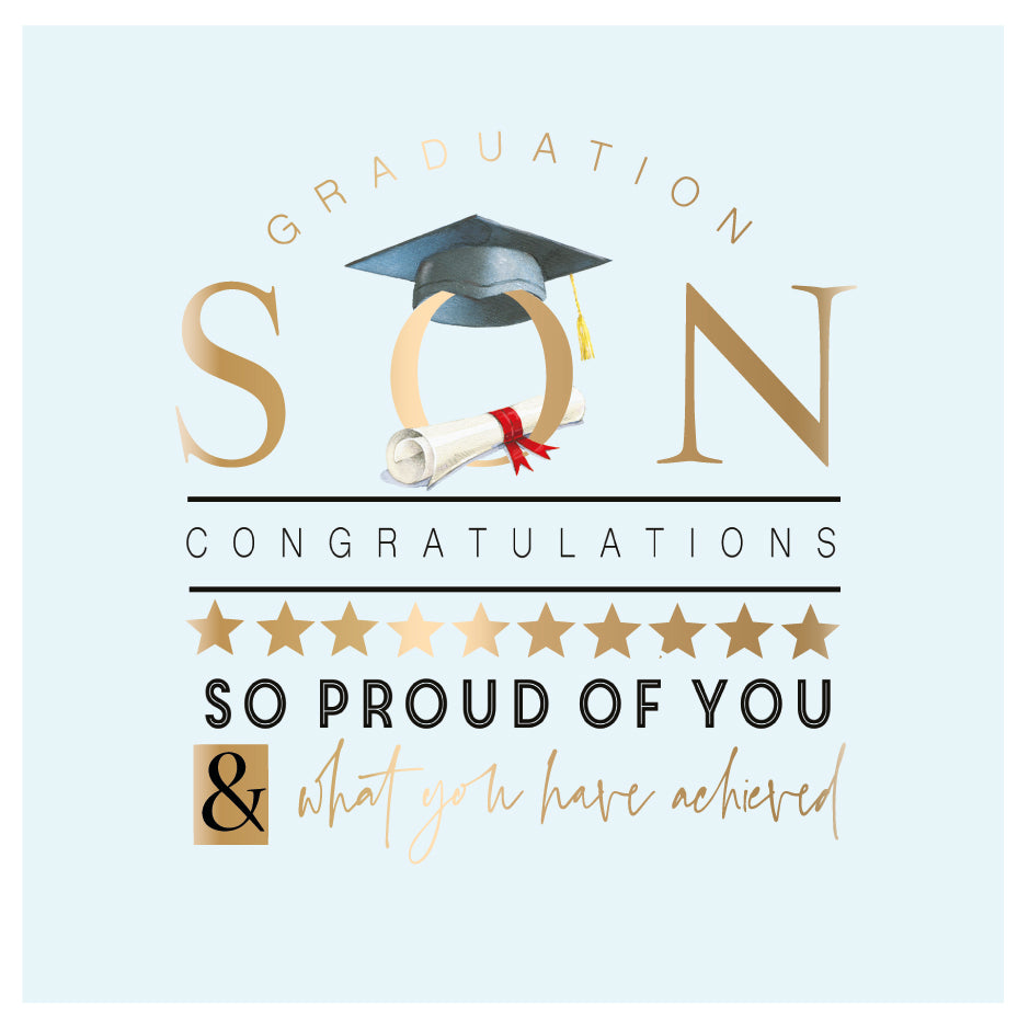 Congratulations son on your graduation