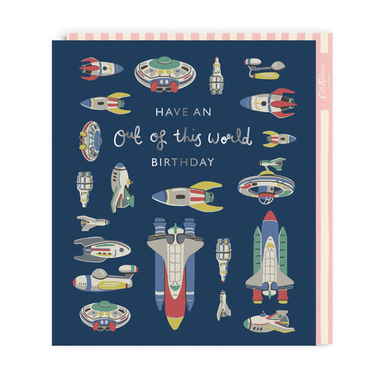 Cath Kidston Out Of This World Large Birthday Greeting Card