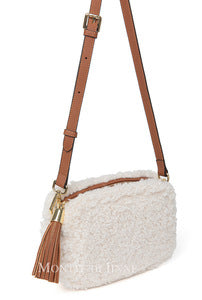 Faux Sheep Bag Tan/cream