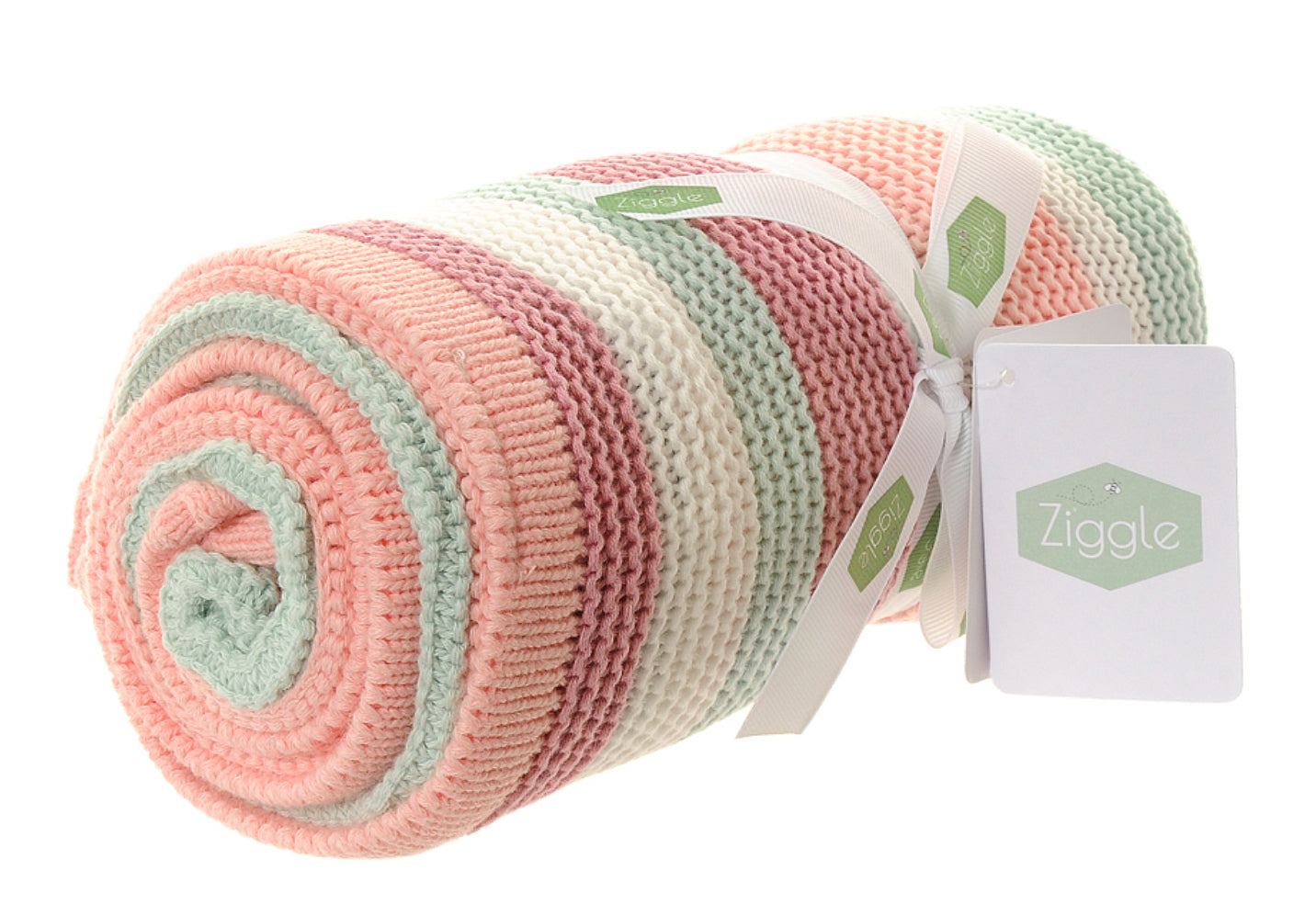 Pink White Stripes Blanket