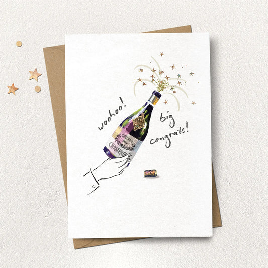 WOO HOO BIG CONGRATS CHAMPAGNE