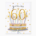 Age 60 You’re 60 Birthday Cake Card