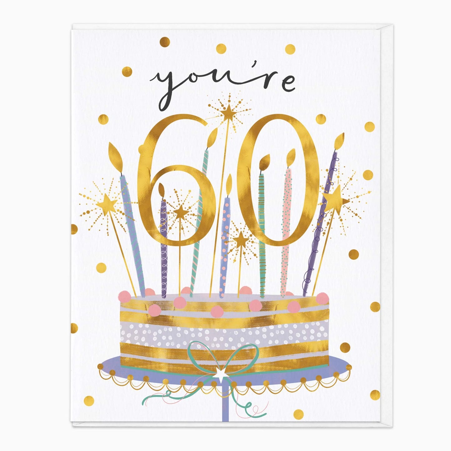 Age 60 You’re 60 Birthday Cake Card