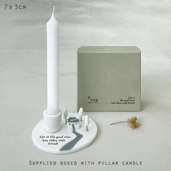Candle holder - Life is Like Wine