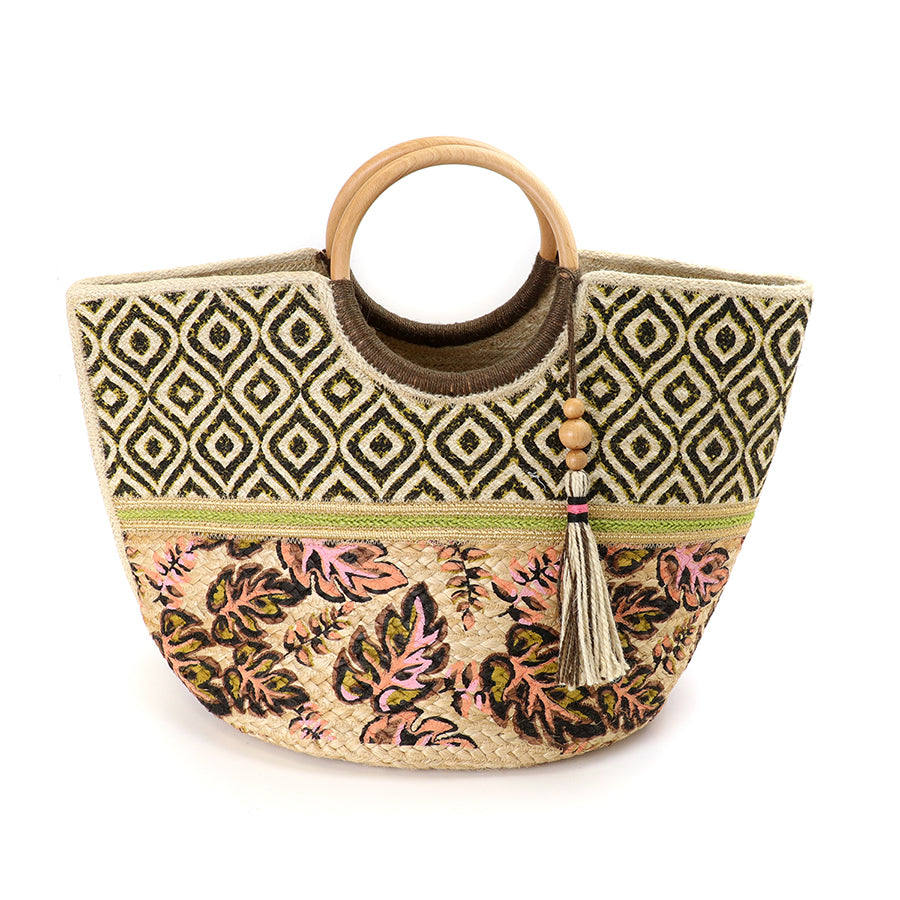 Geo leaf jute bag