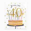 Age 40 - 40th Birthday Card