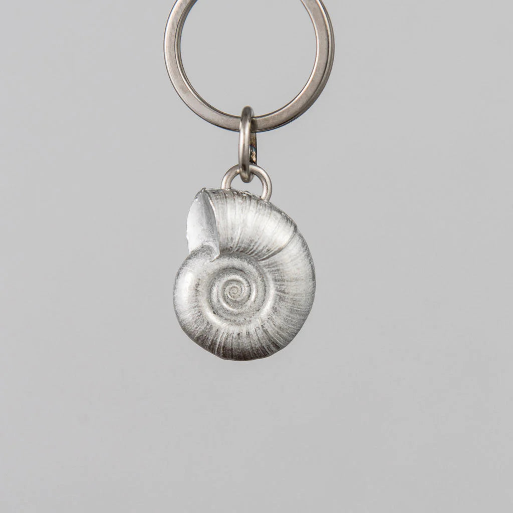 Pewter Shell Keyring