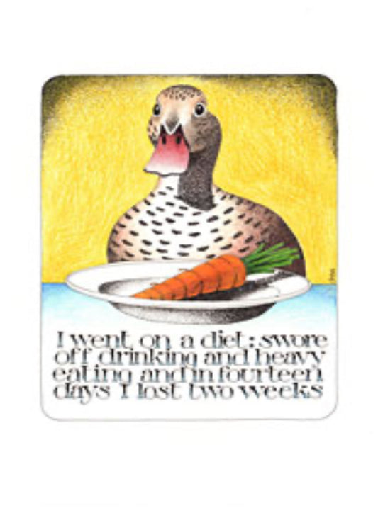 Duck Diet Tea Towel