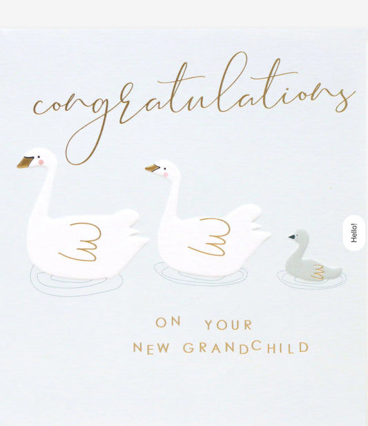 Congratulations New Grandchild Swans