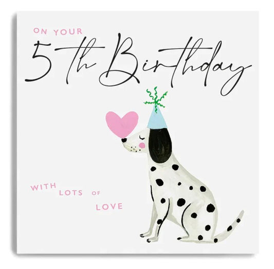 Age 5 Happy Birthday Dalmation