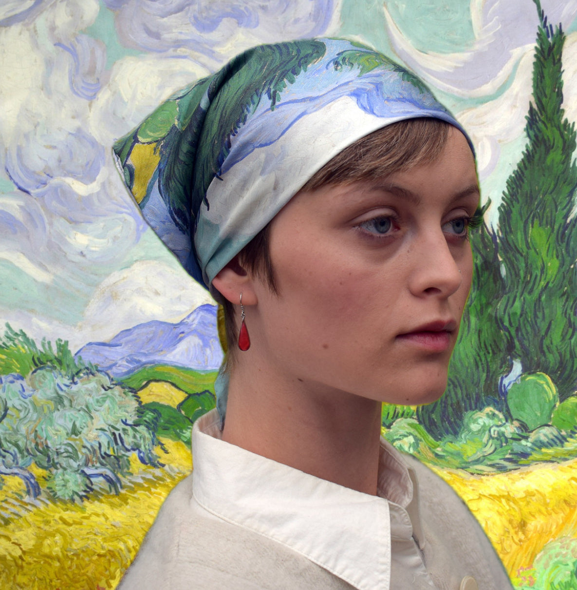 Van Gogh 100% Mulberry SIlk Scarf