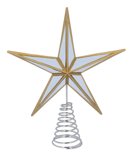 Gold Acrylic Tree Topper  - Champagne Gold Star