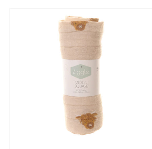 Highland Cow Muslin