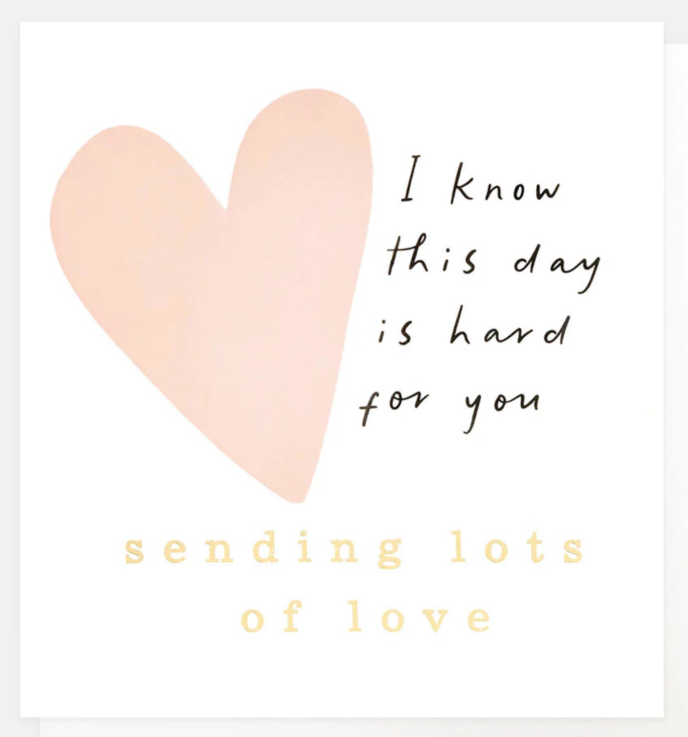 I Know This Day Is Hard For You