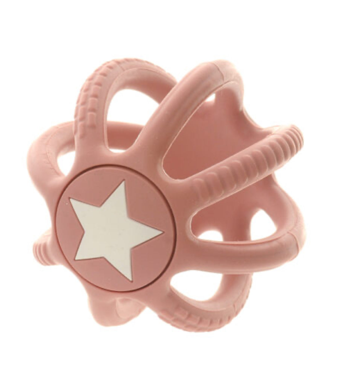 Silicone Teether Ball pink