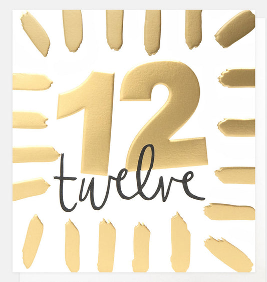 Age 12 Twelve Today
