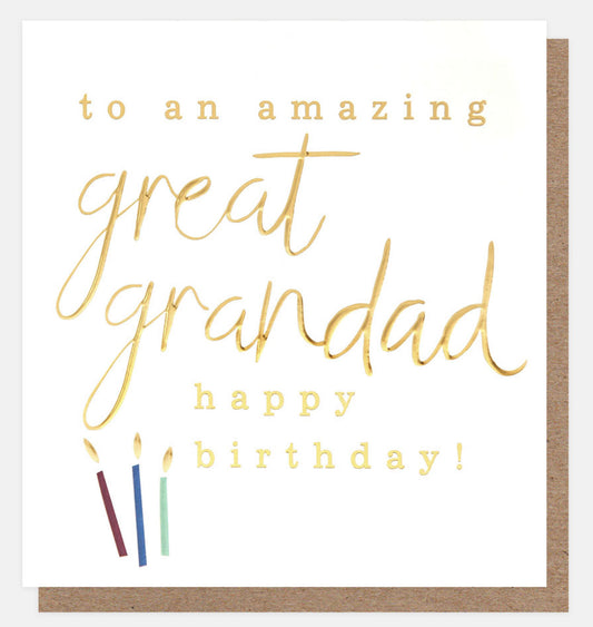 Happy Birthday Amazing Great Grandad