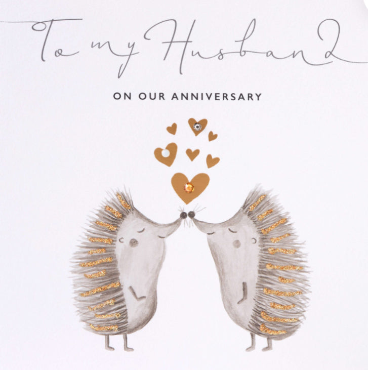HUSBAND ANNIVERSARY HEDGEHOGS