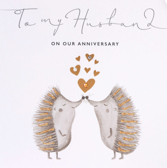 HUSBAND ANNIVERSARY HEDGEHOGS