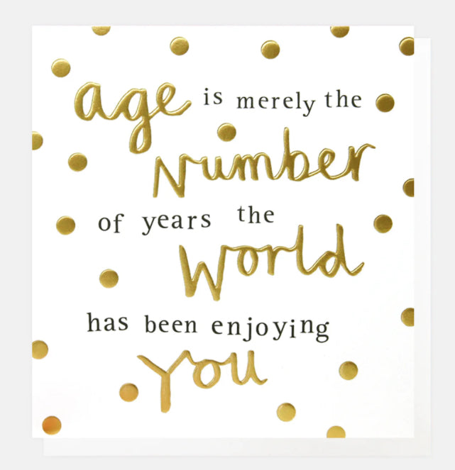 Age is Merely the Number
