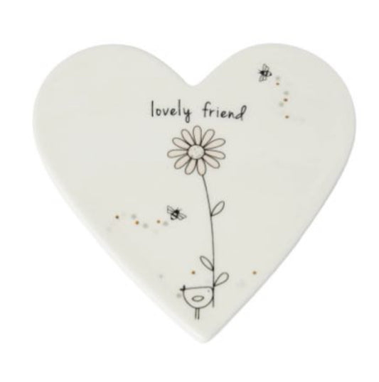 Heart Coaster Lovely Friend