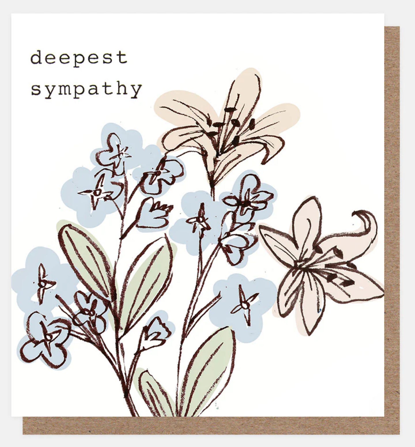 Deepest Sympathy Blue And
