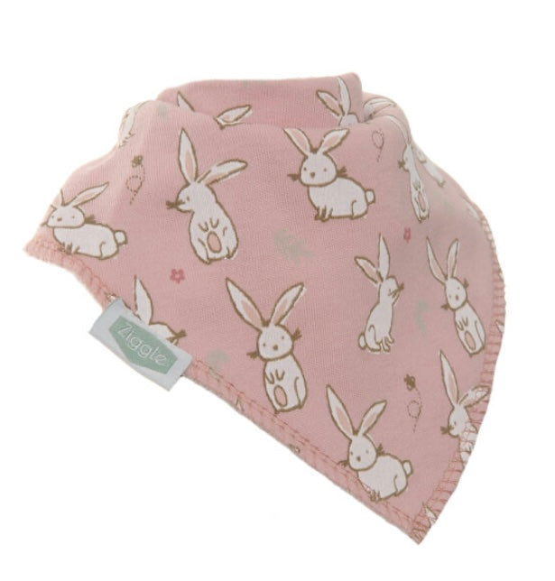 Bunnies on Pink Bib